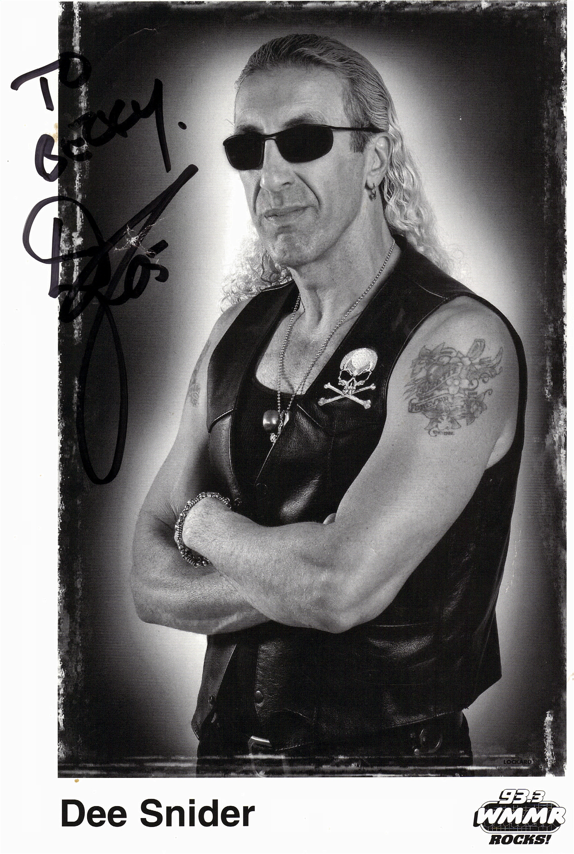 Dee Snider Autogd Photo